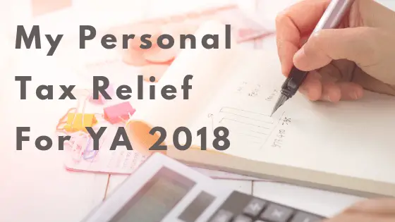 Pen and calculator with wording My personal tax relief 2018