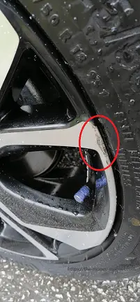 A scratched rim can be costly.