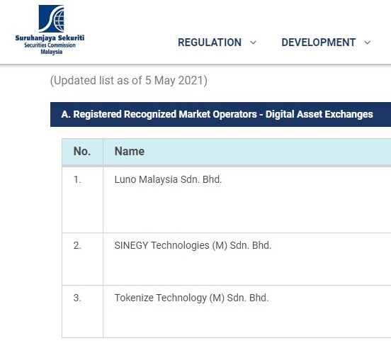 Prevent cryptocurrency investing mistakes by using crypto exchanges registered with Securities Commission Malaysia namely Luno Malaysia, Sinegy Technologies and Tokenize Technology.