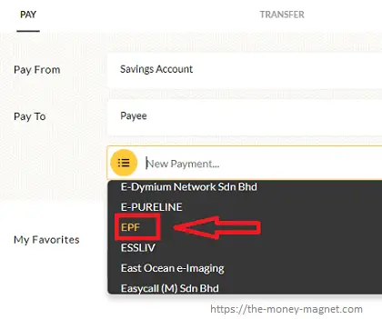 How to make EPF payment using Maybank2u.