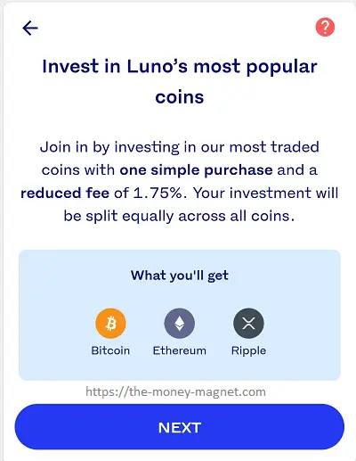Luno Multi-Buy feature.