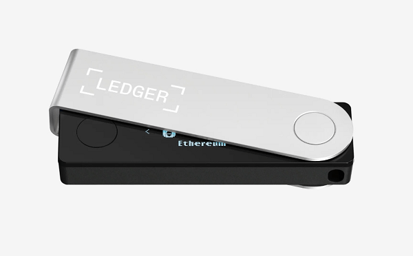 A Ledger Nano X device.